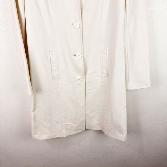 Ralph Lauren Cream Pea Coat Midi Jacket Size 10 - Picture 3 of 9